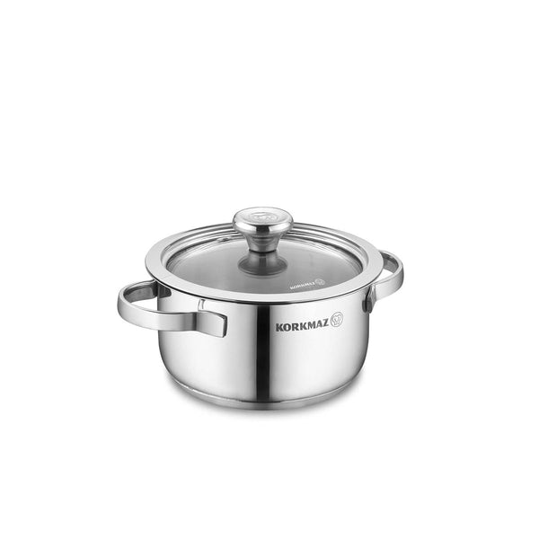 Korkmaz Minika Inox Casserol 14X7Cm 1L